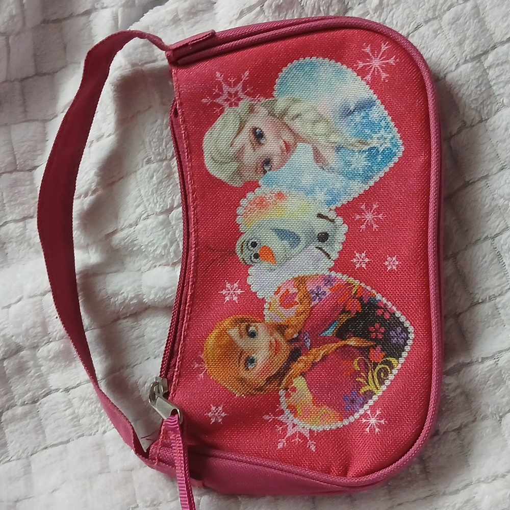 Frozen Pink Themed Handbag for Girls